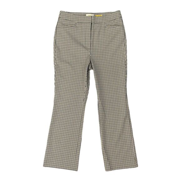 Maeve Pants Womens 8 Multi Checkered Stretch Welt Pockets Trousers Anthropologie - Picture 1 of 13